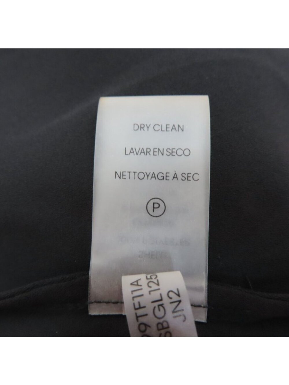 Calvin Klein Womens Large Metallic Silver Gray Sleeveless Neck Tie Shirt Blouse - Picture 7 of 8